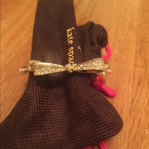 Kate Spade gold bow bangle bracelet